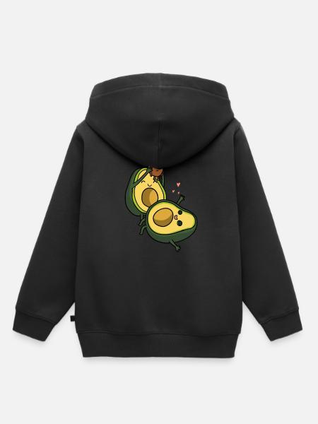 Avocado-Baby - Kinder Premium Organic Hoodie - Schwarz