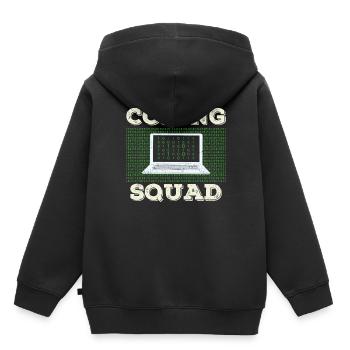 Coding Team Programmierer Coder Programmieren - Kinder Premium Organic Hoodie - Schwarz - Hinten - AI Model Kid Male (0cm)