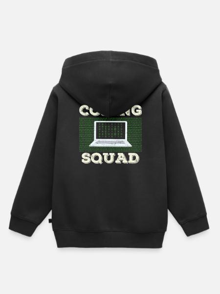 Coding Team Programmierer Coder Programmieren - Kinder Premium Organic Hoodie - Schwarz