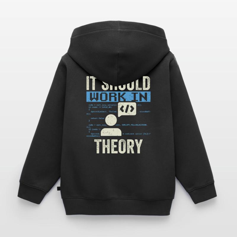 In theory, it should work code coding Kids Premium Organic Hoodie