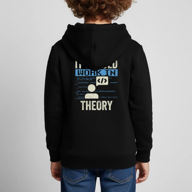 In theory, it should work code coding Kids Premium Organic Hoodie