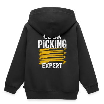 Lockpicking Experte Lock Picking Schloss Knacken - Kinder Premium Organic Hoodie - Schwarz - Hinten - AI Model Kid Male (0cm)