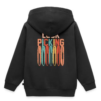 Lock Picking Lockpicking Knacken Knacker Schloss - Kinder Premium Organic Hoodie - Schwarz - Hinten - AI Model Kid Male (0cm)