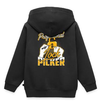 Professional Lock Cracker Lock Picker Cracking - Kids Premium Organic Hoodie - black - Back - AI Model Kid Male (0cm)