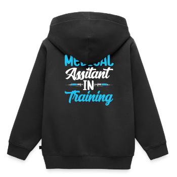 Medical Assistant In Training Assistance - Kids Premium Organic Hoodie - black - Back - AI Model Kid Male (0cm)
