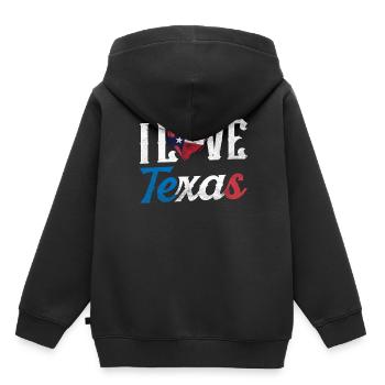 Ich Liebe Texas Sprüche Texanisch Texaner Stolz - Kinder Premium Organic Hoodie - Schwarz - Hinten - AI Model Kid Male (0cm)