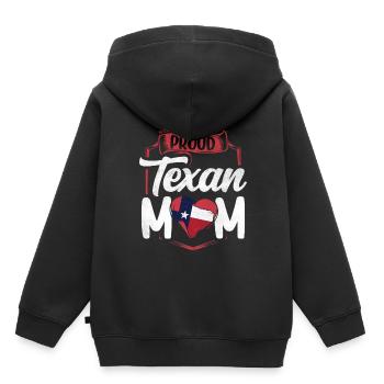 Stolze Texanische Mutter Texanisch Texas Texaner - Kinder Premium Organic Hoodie - Schwarz - Hinten - AI Model Kid Male (0cm)