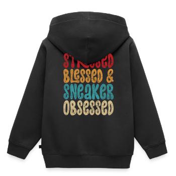 Sneaker Collector Shoe Collector - Kids Premium Organic Hoodie - black - Back - AI Model Kid Male (0cm)