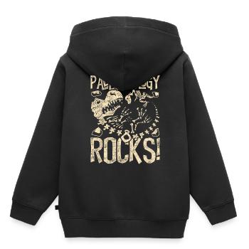 Paléontologie Rocks Paléontologie Paléontologue - Sweat Premium à capuche enfant bio - noir - Dos - AI Model Kid Male (0cm)