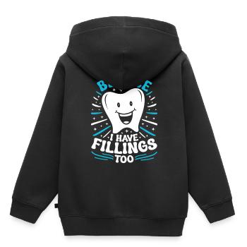 Dental technician Dental prosthodontist - Kids Premium Organic Hoodie - black - Back - AI Model Kid Male (0cm)