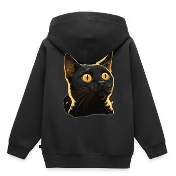 Mignon Bombay Cat Breed Pet Lover - Sweat Premium à capuche enfant bio - noir - Dos - AI Model Kid Male (0cm)
