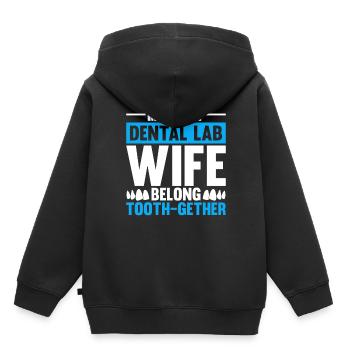 Dental technician Dental prosthodontist - Kids Premium Organic Hoodie - black - Back - AI Model Kid Male (0cm)