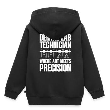 Dental technician Dental prosthodontist - Kids Premium Organic Hoodie - black - Back - AI Model Kid Male (0cm)
