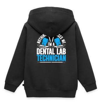 Dental technician Dental prosthodontist - Kids Premium Organic Hoodie - black - Back - AI Model Kid Male (0cm)