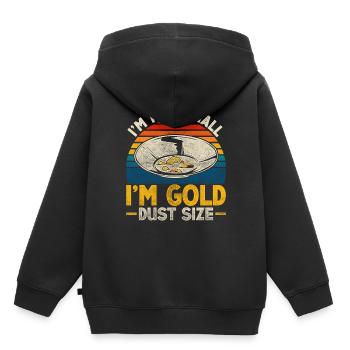 Prospecteurs d’or, chercheurs d’or, chercheurs d’or - Sweat Premium à capuche enfant bio - noir - Dos - AI Model Kid Male (0cm)