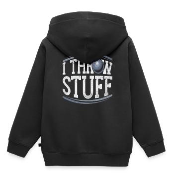 Shot Put Shot Put Shot Putter - Kids Premium Organic Hoodie - black - Back - AI Model Kid Male (0cm)