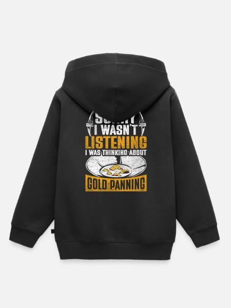 Goldschürfer Goldgräber Goldsucher - Kinder Premium Organic Hoodie - Schwarz