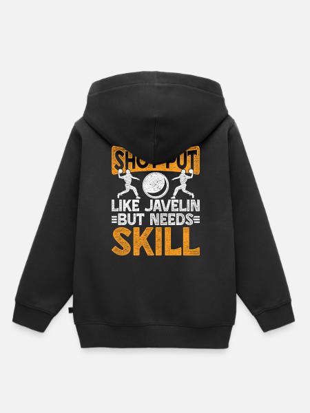 Kugelstoßen Kugelstoß Kugelstoßer - Kinder Premium Organic Hoodie - Schwarz