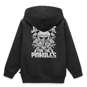 Car Painter Just Here For The Pinholes - Kids Premium Organic Hoodie - black - Back - AI Model Kid Male (0cm)