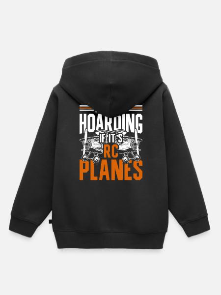 Modellflugzeuge - Kinder Premium Organic Hoodie - Schwarz