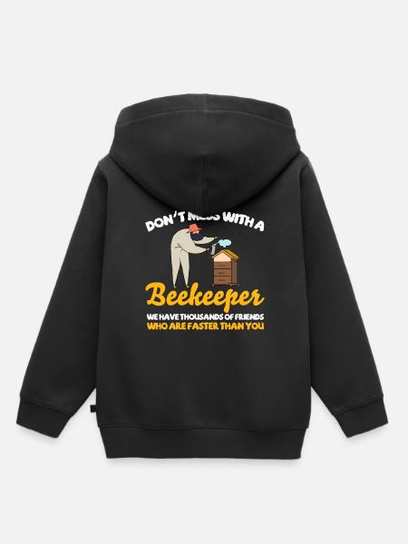 Imker Bienen Geschenk - Kinder Premium Organic Hoodie - Schwarz