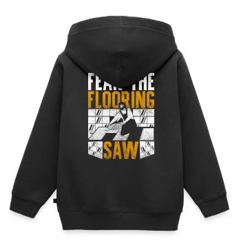 Floor layers, tilers, screed layers - Kids Premium Organic Hoodie - black - Back - AI Model Kid Male (0cm)