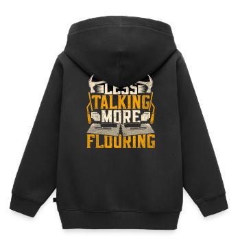 Floor layers, tilers, screed layers - Kids Premium Organic Hoodie - black - Back - AI Model Kid Male (0cm)