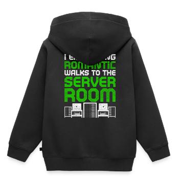 Netzwerkadministrator Server Room - Kinder Premium Organic Hoodie - Schwarz - Hinten - AI Model Kid Male (0cm)