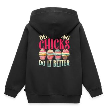 Pastry Chef Cake Artist - Kids Premium Organic Hoodie - black - Back - AI Model Kid Male (0cm)