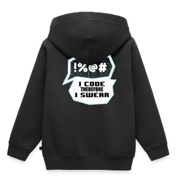 Funny Programming Saying Binary Codes Computer Sci - Kinder Premium Organic Hoodie - Schwarz - Hinten - AI Model Kid Male (0cm)