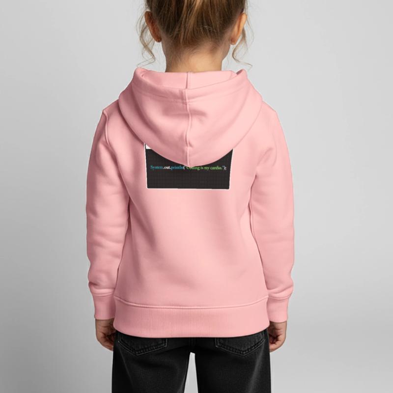 Coding Is My Cardio Funny Programming Computer Cod Kinder Premium Organic Hoodie
