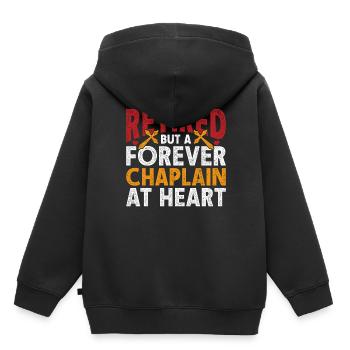 Kleriker Pfarrer Kaplan - Kinder Premium Organic Hoodie - Schwarz - Hinten - AI Model Kid Male (0cm)