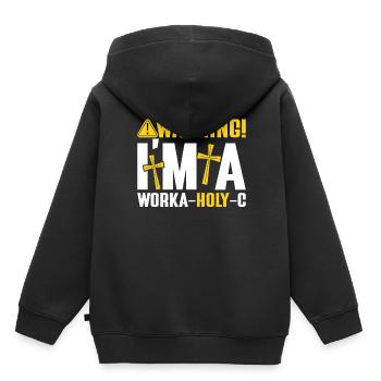 Kaplan Kleriker Pfarrer - Kinder Premium Organic Hoodie - Schwarz - Hinten - AI Model Kid Male (0cm)