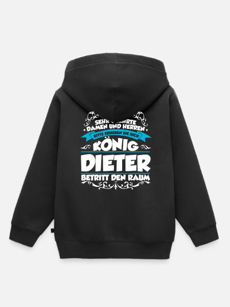 Dieter Name Design - Kinder Premium Organic Hoodie - Schwarz