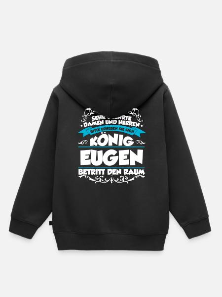 Eugen Name Design - Kinder Premium Organic Hoodie - Schwarz
