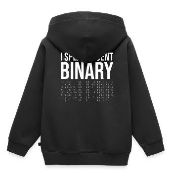 I Speak Fluent Binary Programmer Developer Program - Kinder Premium Organic Hoodie - Schwarz - Hinten - AI Model Kid Male (0cm)