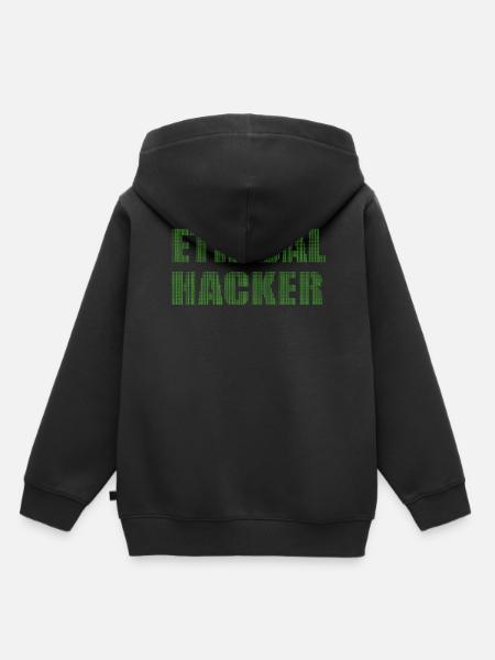 Ethical Hacker Ethischer Hacker - Kinder Premium Organic Hoodie - Schwarz