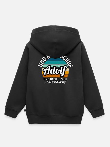 Adrian - Kinder Premium Organic Hoodie - Schwarz