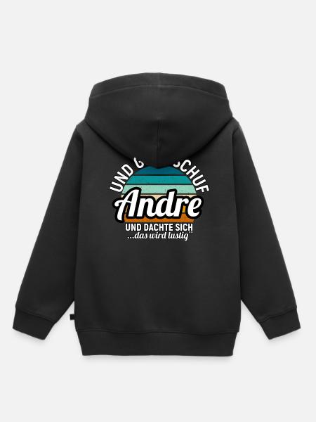 Andreas - Kinder Premium Organic Hoodie - Schwarz