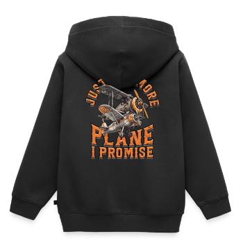 Maquette d’avion Maquette d’avion - Sweat Premium à capuche enfant bio - noir - Dos - AI Model Kid Male (0cm)