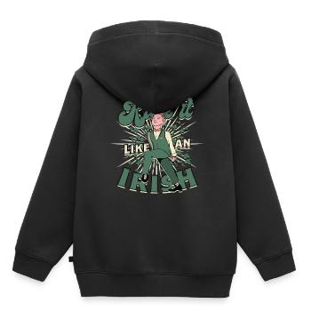 Irish Dance Feis Kick It Like An Irish - Kinder Premium Organic Hoodie - Schwarz - Hinten - AI Model Kid Male (0cm)