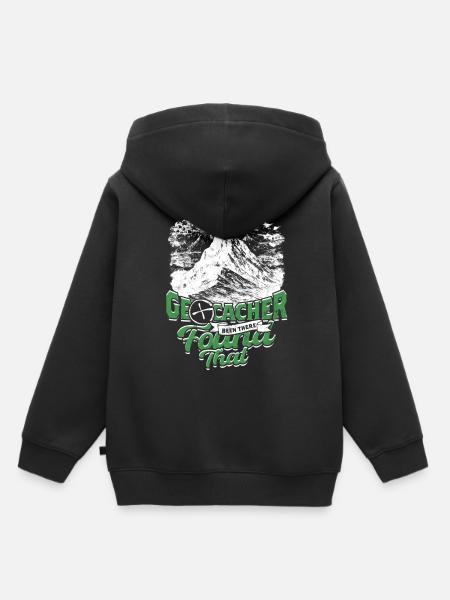 Geocache - Kinder Premium Organic Hoodie - Schwarz
