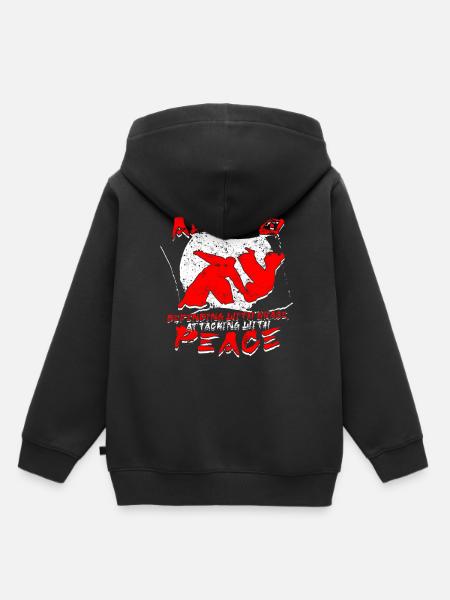Aikidoka Aikido - Kinder Premium Organic Hoodie - Schwarz