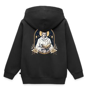 St Dominic De Guzman Christian Catholic Spirituali - Kinder Premium Organic Hoodie - Schwarz - Hinten - AI Model Kid Male (0cm)