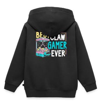 Gripper Kraller Gripper Meilleur joueur de griffes de tous les temps - Sweat Premium à capuche enfant bio - noir - Dos - AI Model Kid Male (0cm)