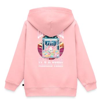 Greifautomat Lift & Bling Claw Machine Chose - Sweat Premium à capuche enfant bio - rose - Dos - AI Model Kid Female (0cm)