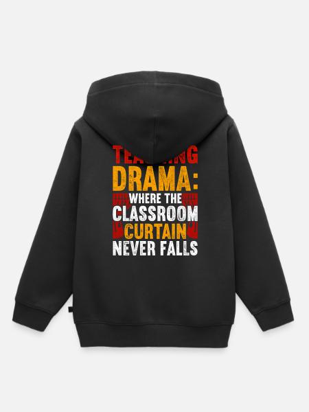 Schauspiellehrer Schauspielerei Theaterunterricht - Kinder Premium Organic Hoodie - Schwarz
