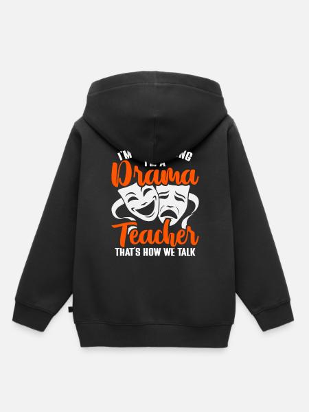 Schauspiellehrer Schauspielerei Theaterunterricht - Kinder Premium Organic Hoodie - Schwarz