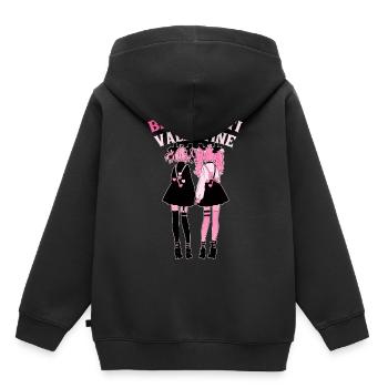 Be My Anti Valentine Couple Emo Friends Goth Fashi - Kinder Premium Organic Hoodie - Schwarz - Hinten - AI Model Kid Male (0cm)