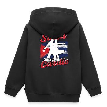 Salsa Is My Cardio Salsero Salsera - Kids Premium Organic Hoodie - black - Back - AI Model Kid Male (0cm)